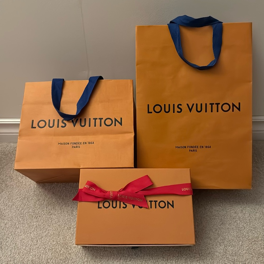 Louis Vuitton Box + 2 Shopping Bags